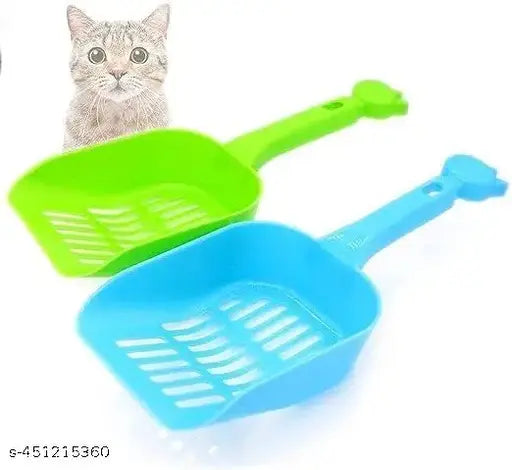 Launch Cat Litter Scooper || Non-Breakable Pet Poop Scooper for Dogs & Cats || High Strength Material & Durable Spring for Easy Grass & Gravel Pick Up (Multicolor)